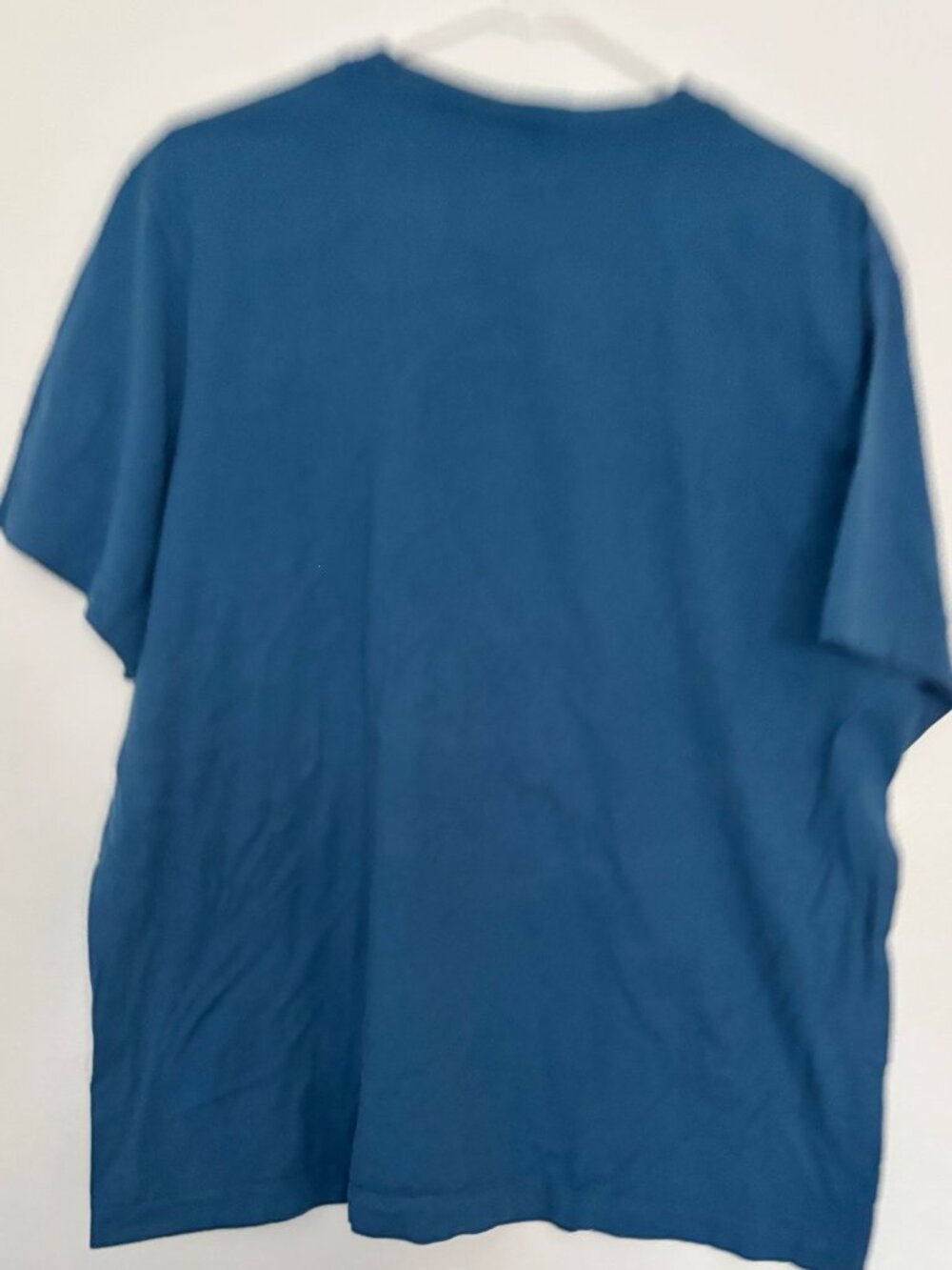 Nike Mens Blue Tee Shirt Large Embroidered Logo Cotton Casual Crewneck - Picture 3 of 5